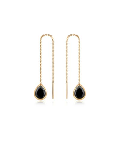 Серьги-протяжки ETTIKA Barely There 18K Gold Plated