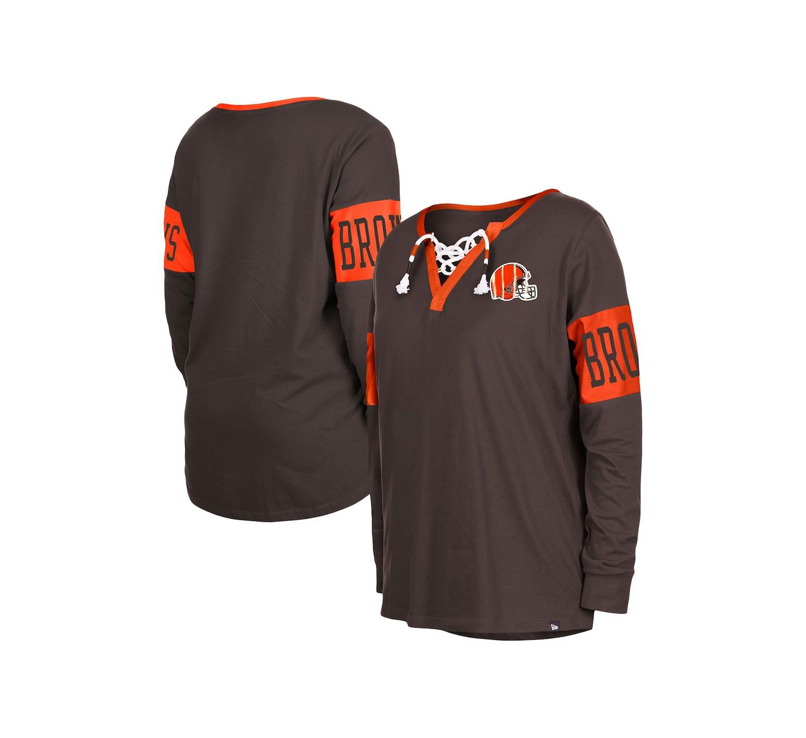 Женская футболка New Era Cleveland Browns с длинным рукавом