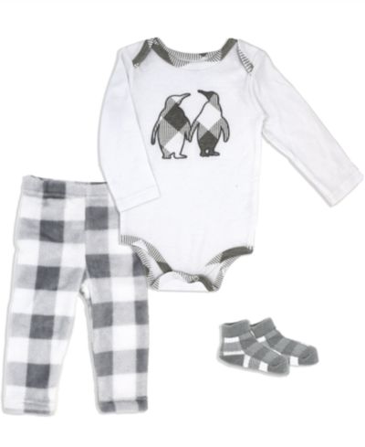 Комплект Baby Mode для новорожденных: боди, брюки и носки 3 Piece Set