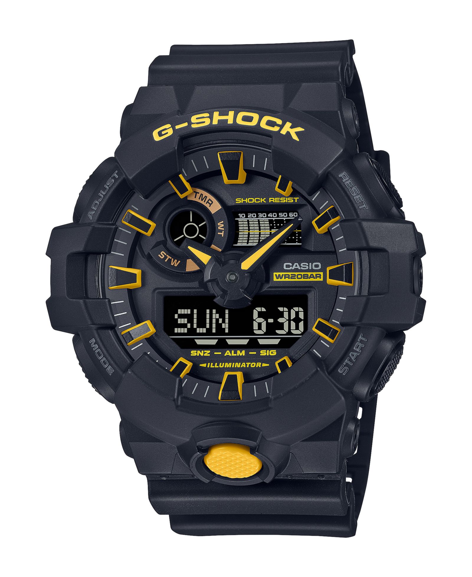 G-Shock Men's Analog Digital Black Resin Watch 53.4mm, GA700CY-1A