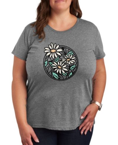 Женская футболка Hybrid Apparel Wildflower Circle Plus Size