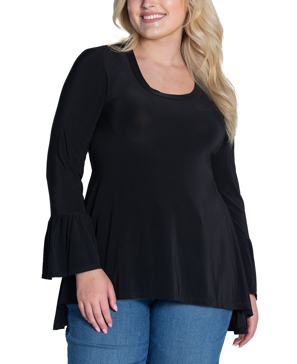 Туника Plus Size с длинным рукавом bell sleeve от 24seven Comfort Apparel