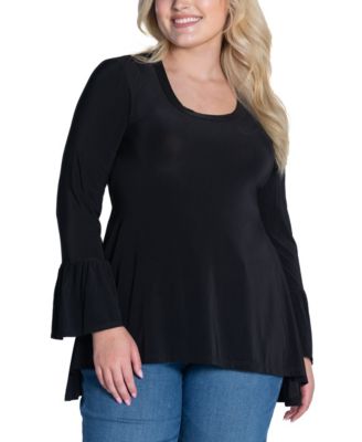 Туника Plus Size с длинным рукавом bell sleeve от 24seven Comfort Apparel