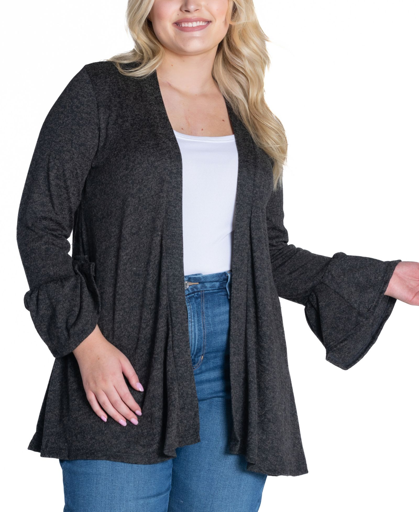 24seven Comfort Apparel кардиган Plus Size с широкими рукавами