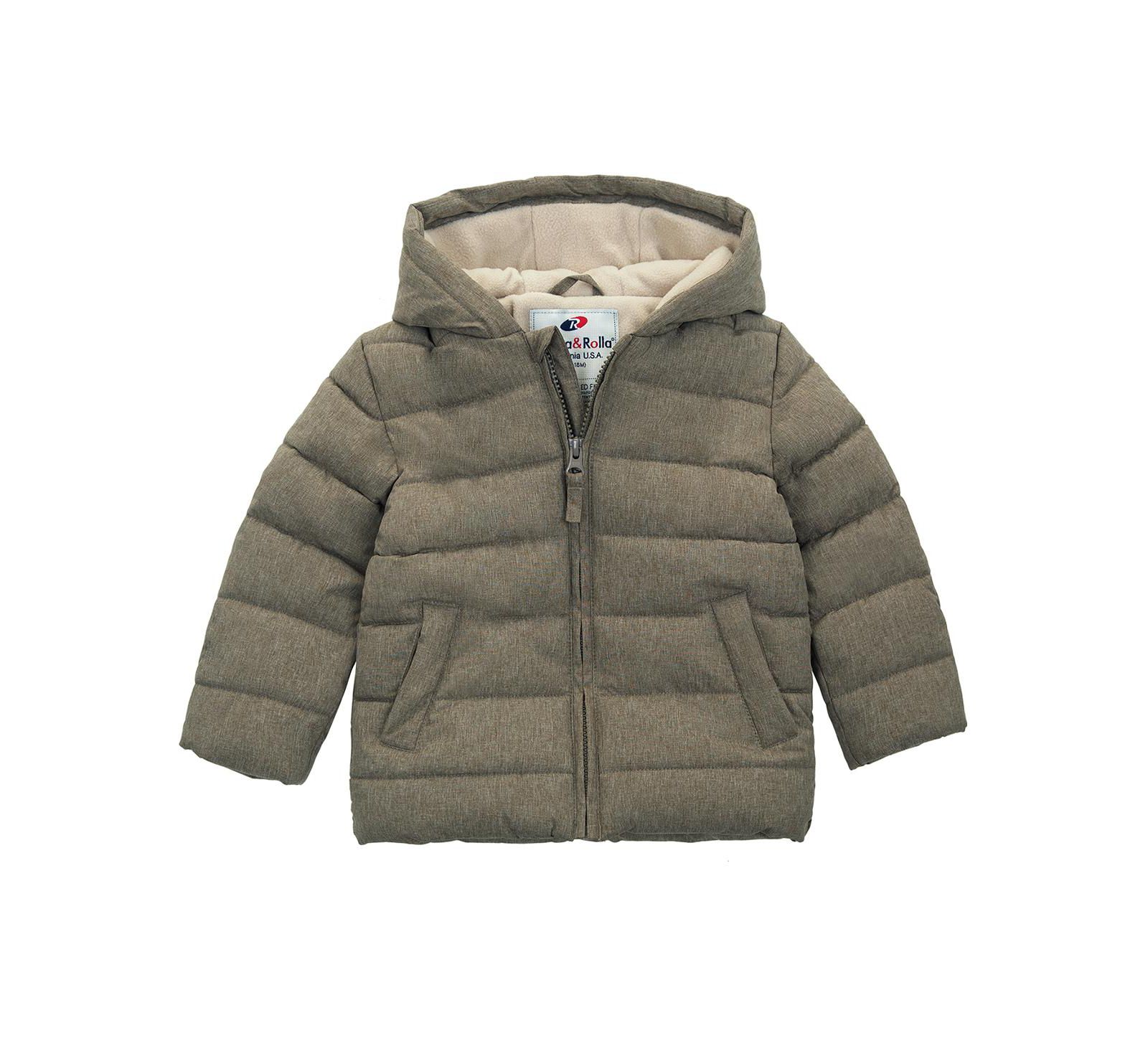Rokka&Rolla Baby Boys Fleece Hooded Puffer Jacket