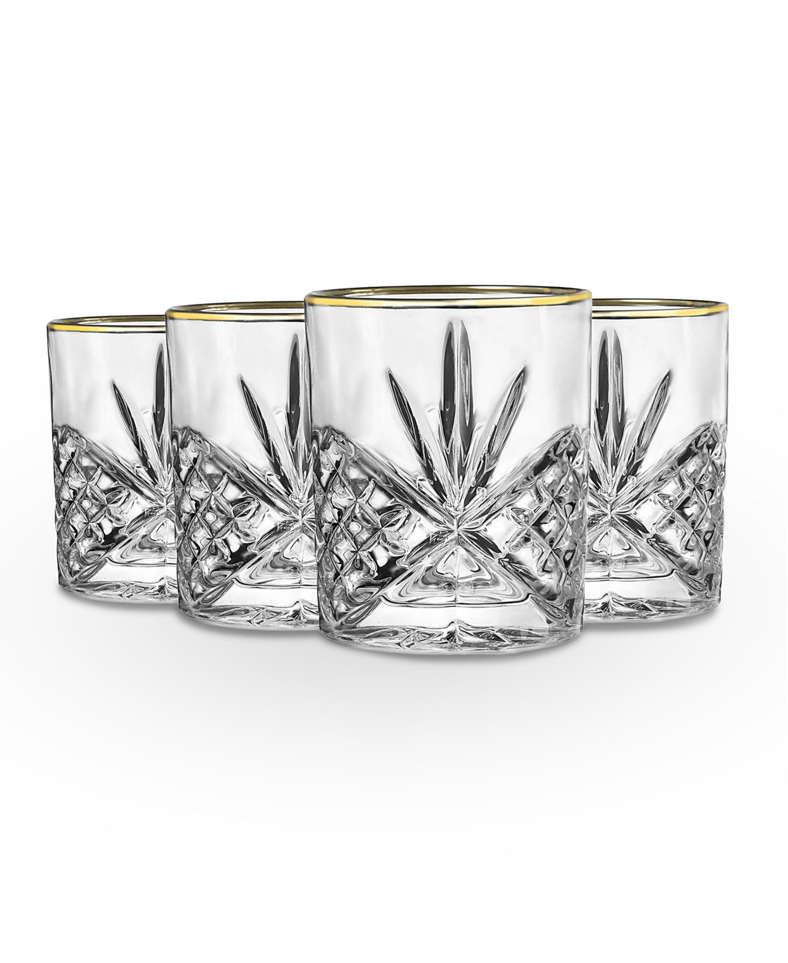 Godinger Dublin Gold стаканы Double Old Fashioned, набор из 4 шт.