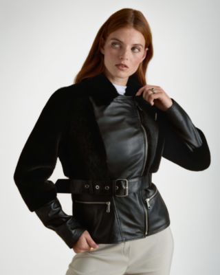 Женская байкерская куртка с ремнем Furniq UK
