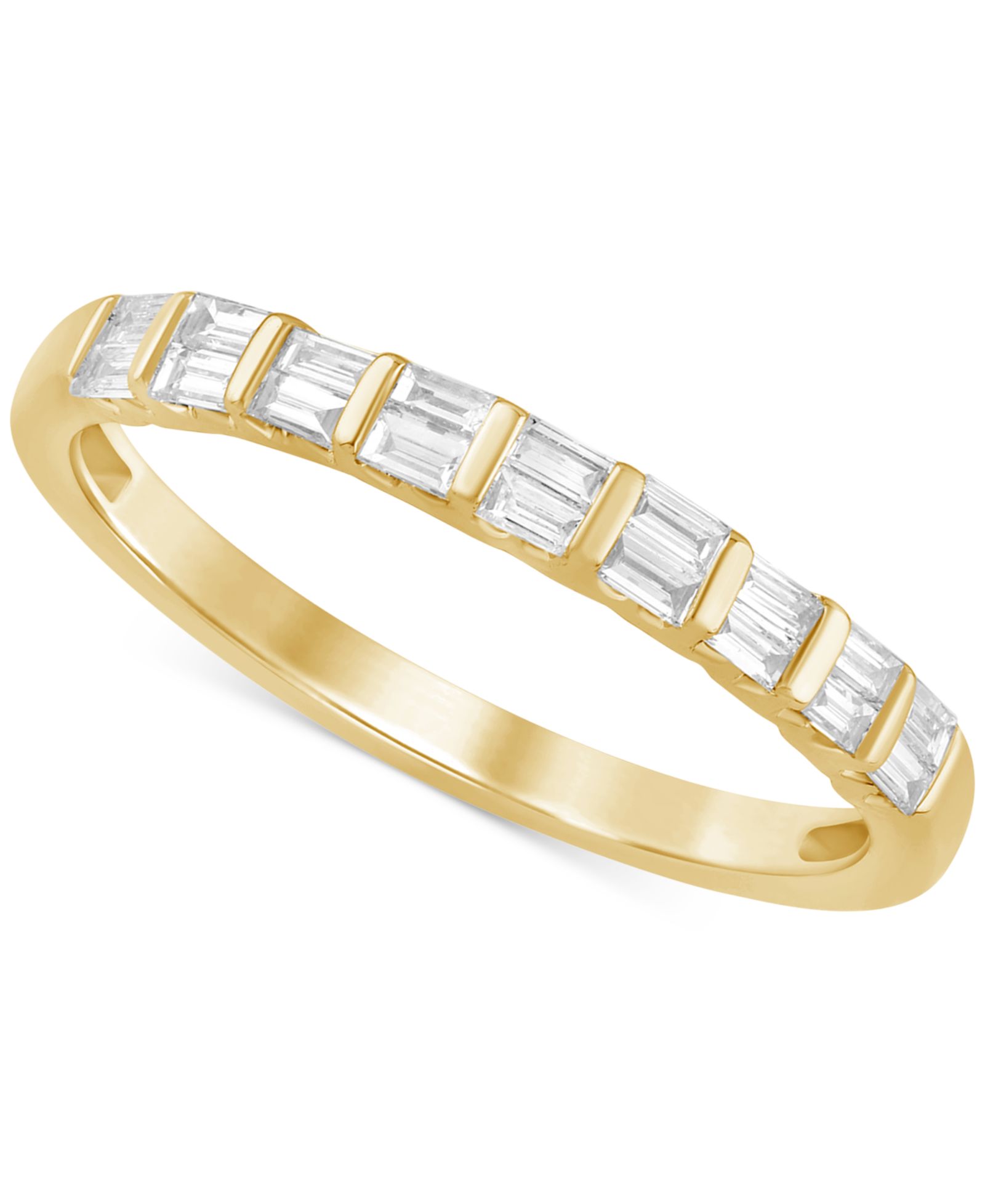 Кольцо Diamond Baguette Double Row Band (1/4 ct. t.w.) в 14k Gold