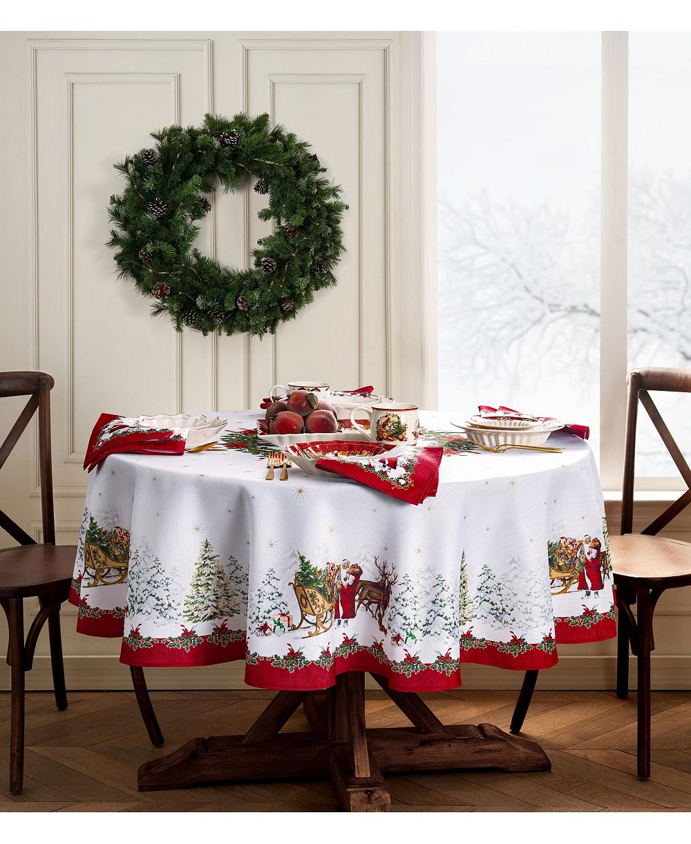 Villeroy & Boch Toy's Fantasy Engineered Tablecloth, 70" Round
