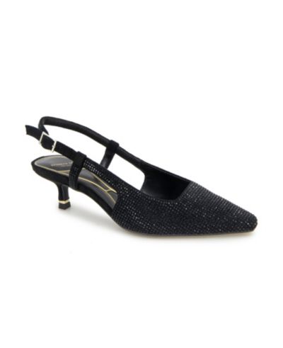 Женские туфли Kenneth Cole New York Women's Martha Crystals Kitten Heel Sling Back Pumps