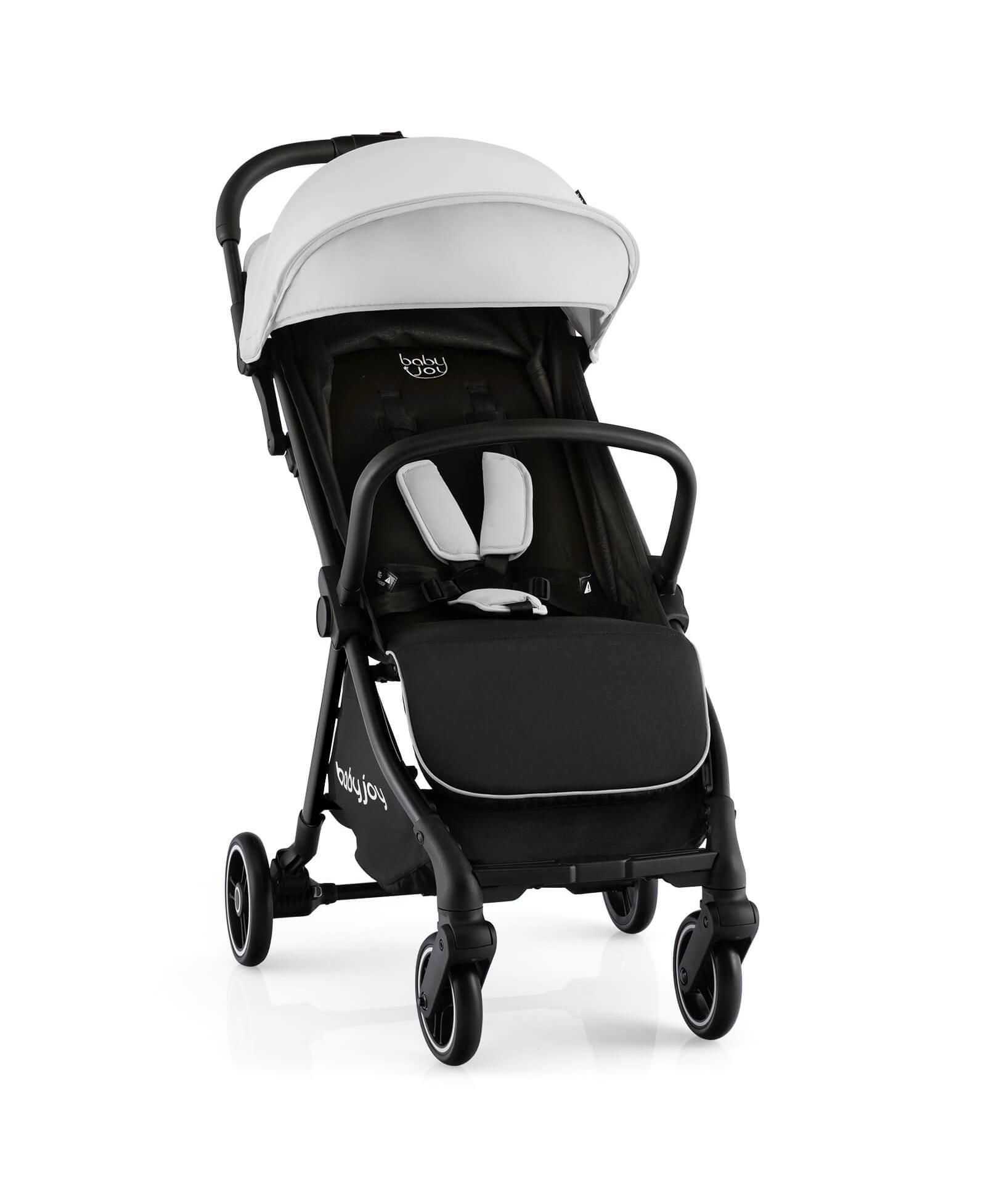 Slickblue Kids One-Hand Folding Portable Lightweight Baby Stroller with Aluminum Frame