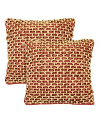 Boho Living Jada Jute декоративный набор из 2 подушек, 20" x 20"