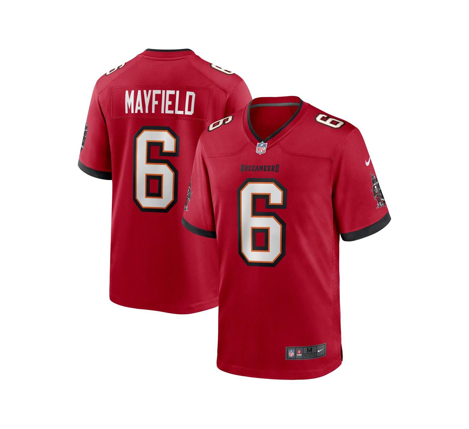 Nike Men's Baker Mayfield Red Tampa Bay Buccaneers Team Game Jersey