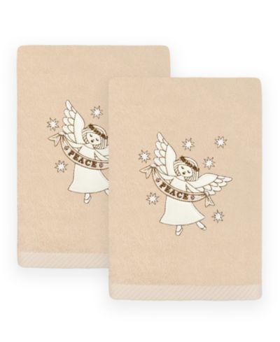 Набор полотенец для рук Linum Home Christmas Angel Embroidered 2 Piece Set