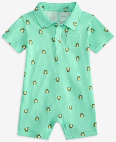 First Impressions Baby Boys' Jump Frog-Print Romper, Macy's Exclusive