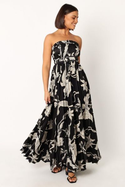 Petal and Pup Womens Angelique Strapless Maxi Dress