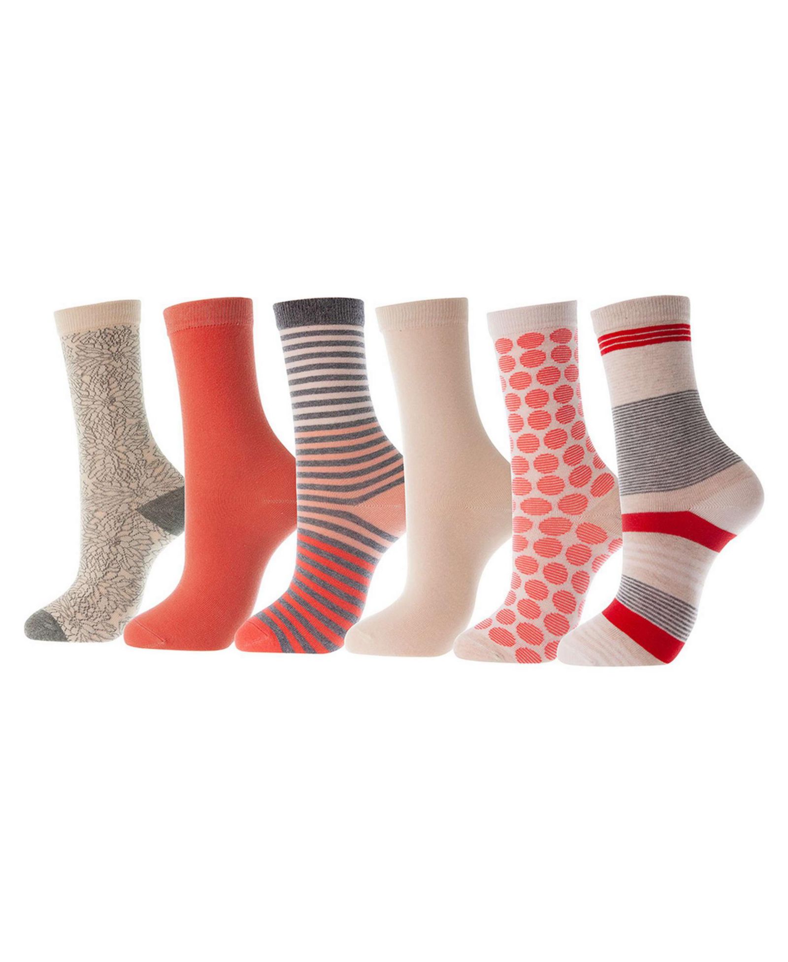 Женские хлопковые носки Mio Marino Premium Cotton Crew Socks, 6 Pack