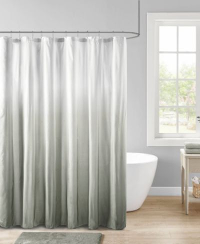 Madison Park Ara Ombre Printed Seersucker Shower Curtain, 72" x 72"
