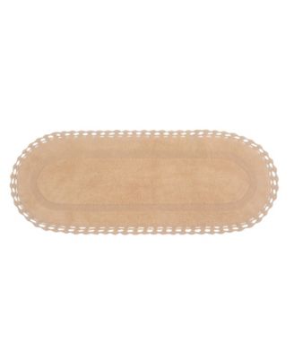 Home Weavers Hampton Crochet Reversible Bath Rug, 21" x 54"
