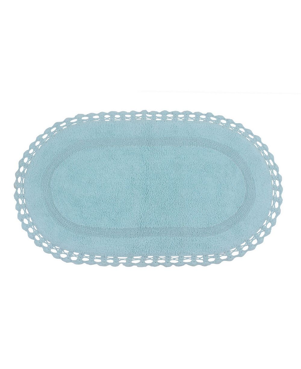 Двусторонний хлопковый коврик для ванной Home Weavers Hampton Crochet, 24" x 40"
