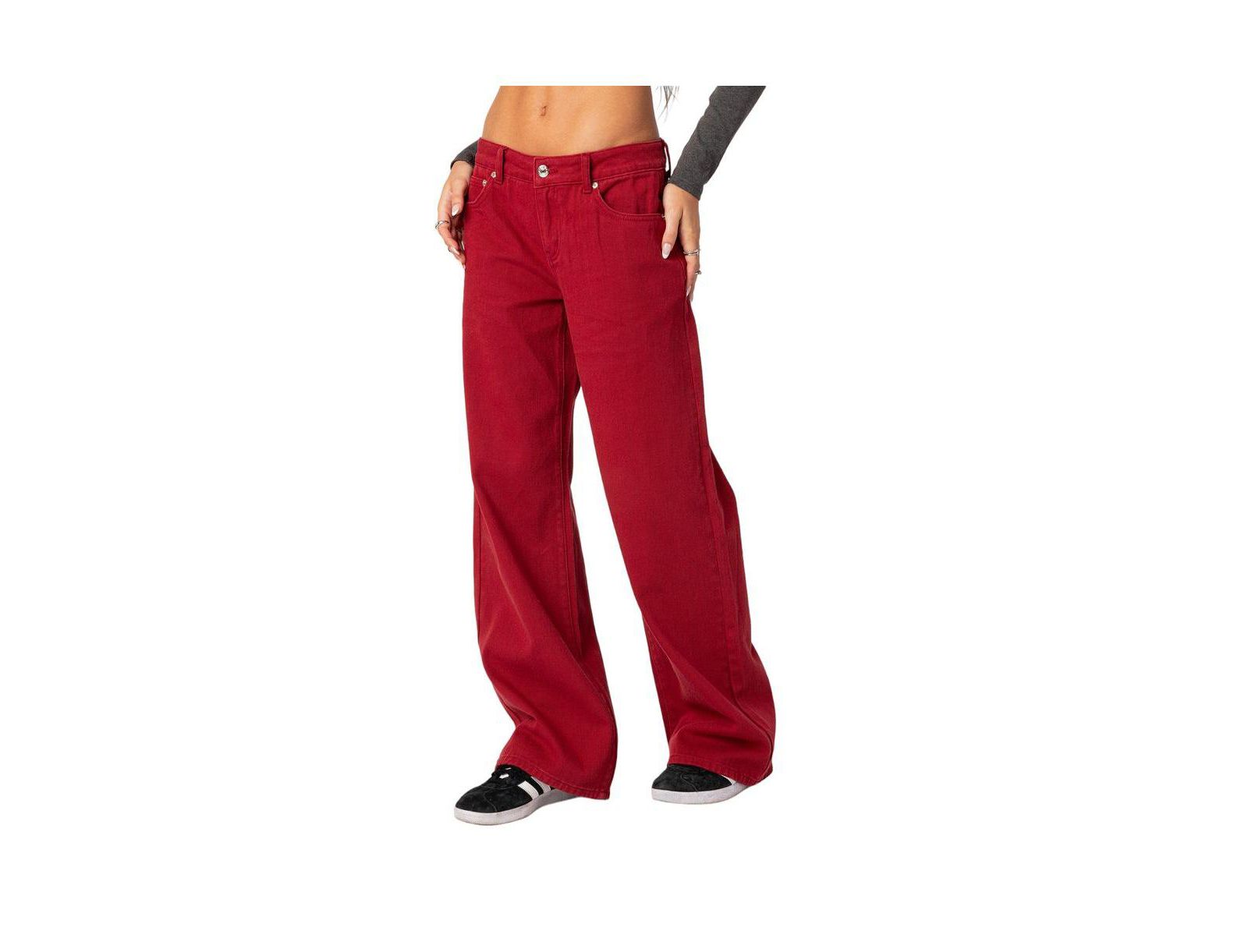 Edikted Women's Roman Low Rise Baggy Jeans