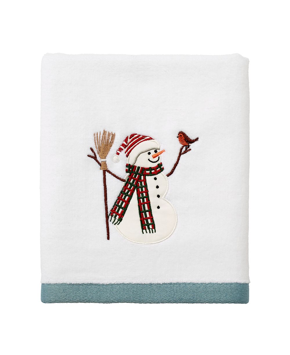 Avanti хлопковое полотенце для рук Snowman Park 16" x 28"