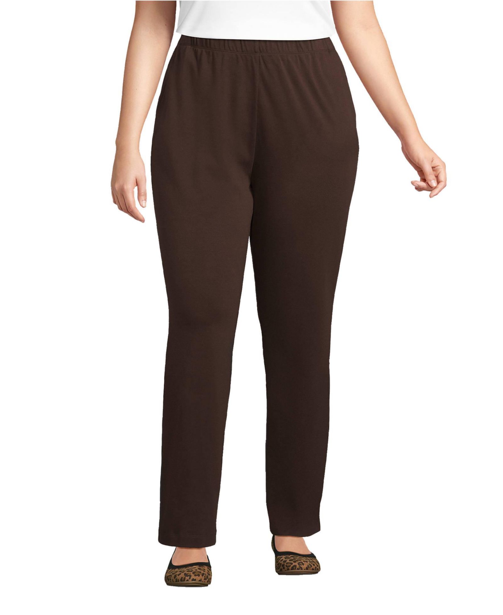 Lands' End Women's Sport Knit High Rise Pants