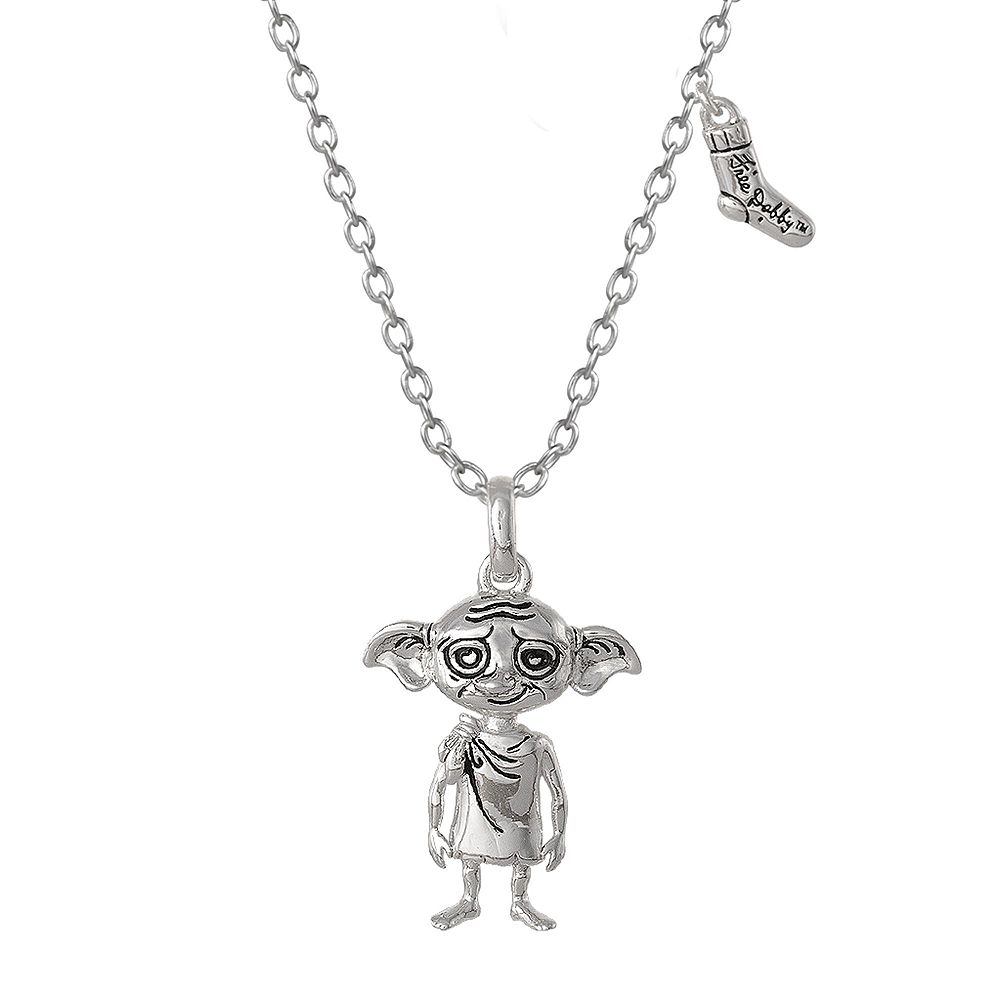 Ожерелье Harry Potter Dobby House Elf and Sock Silver Plated