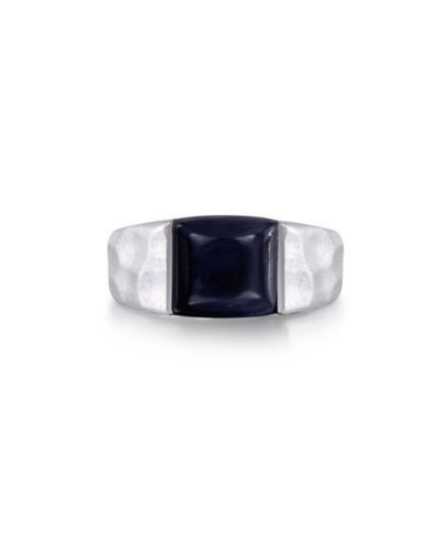 LuvMyJewelry Pietersite Gemstone Signet Ring, Sterling Silver