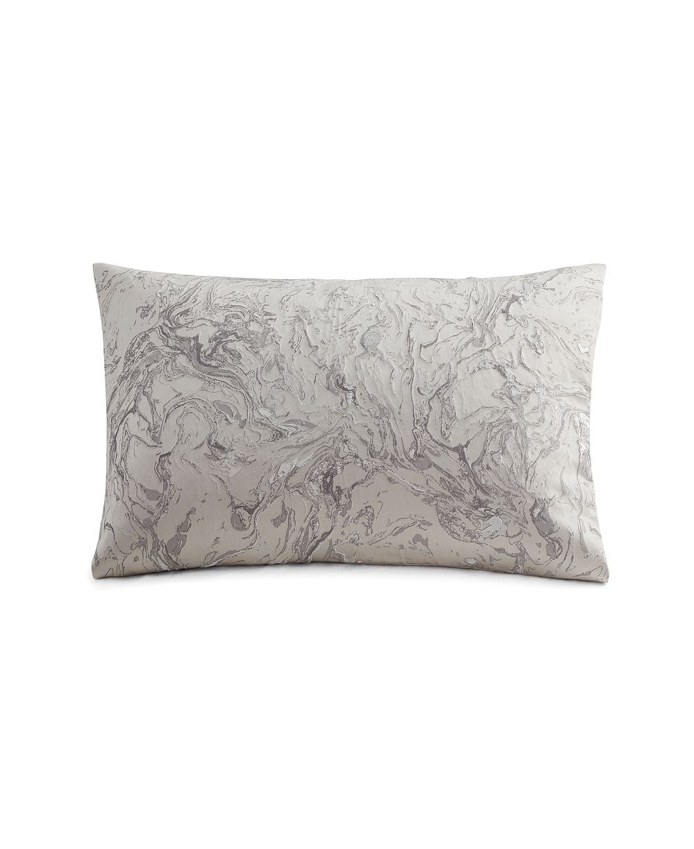Donna Karan Home Наволочка Liquid Marble Platinum, Standard