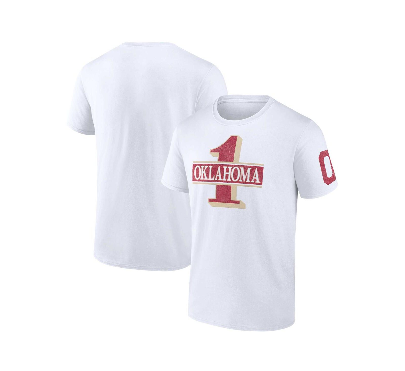 Мужская футболка Fanatics White Oklahoma Sooners Only One Fan