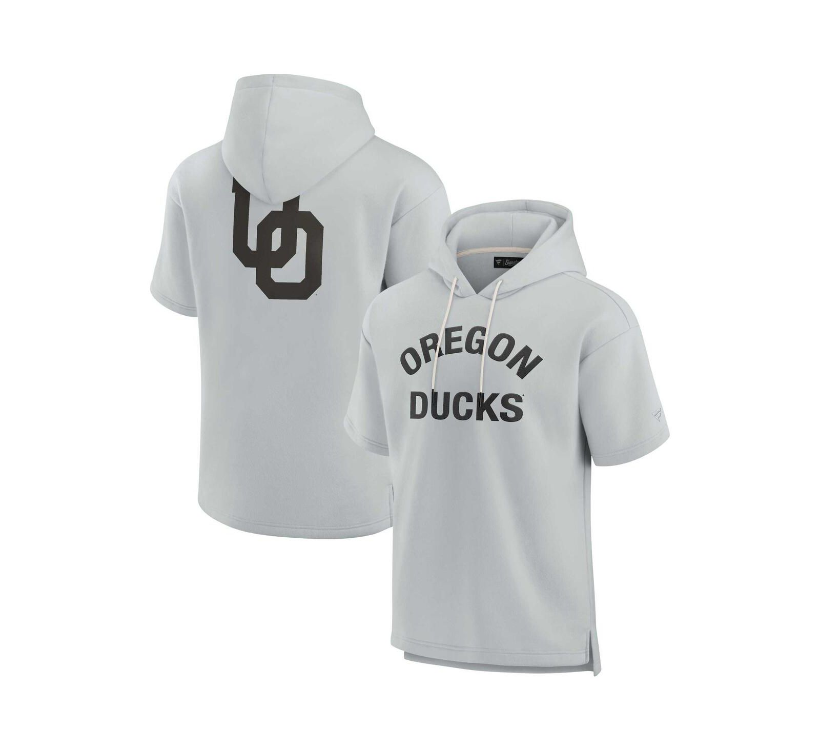Мужское и женское худи Fanatics Signature Gray Oregon Ducks Super Soft Fleece
