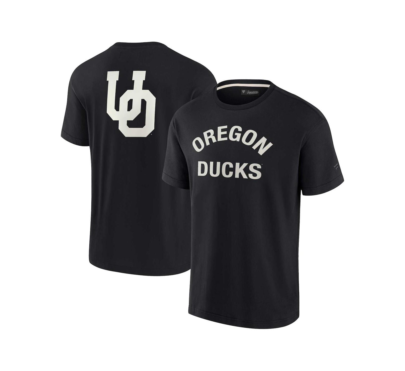 Men's and Women's Fanatics Signature Black Oregon Ducks Super Soft Short Sleeve T-shirt