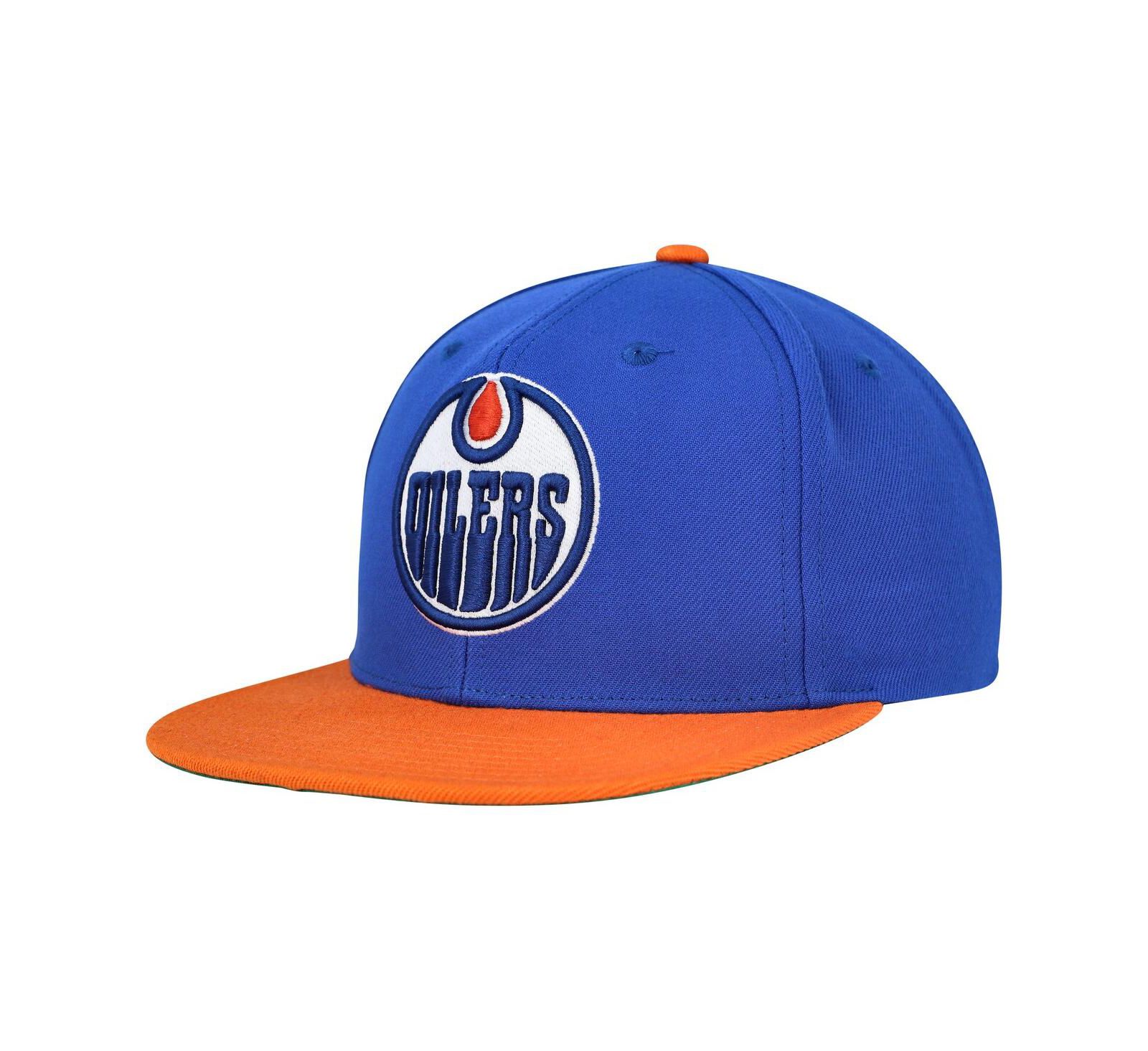 Mitchell & Ness Мужская кепка snapback Blue Edmonton Oilers Core Team Ground 2.0