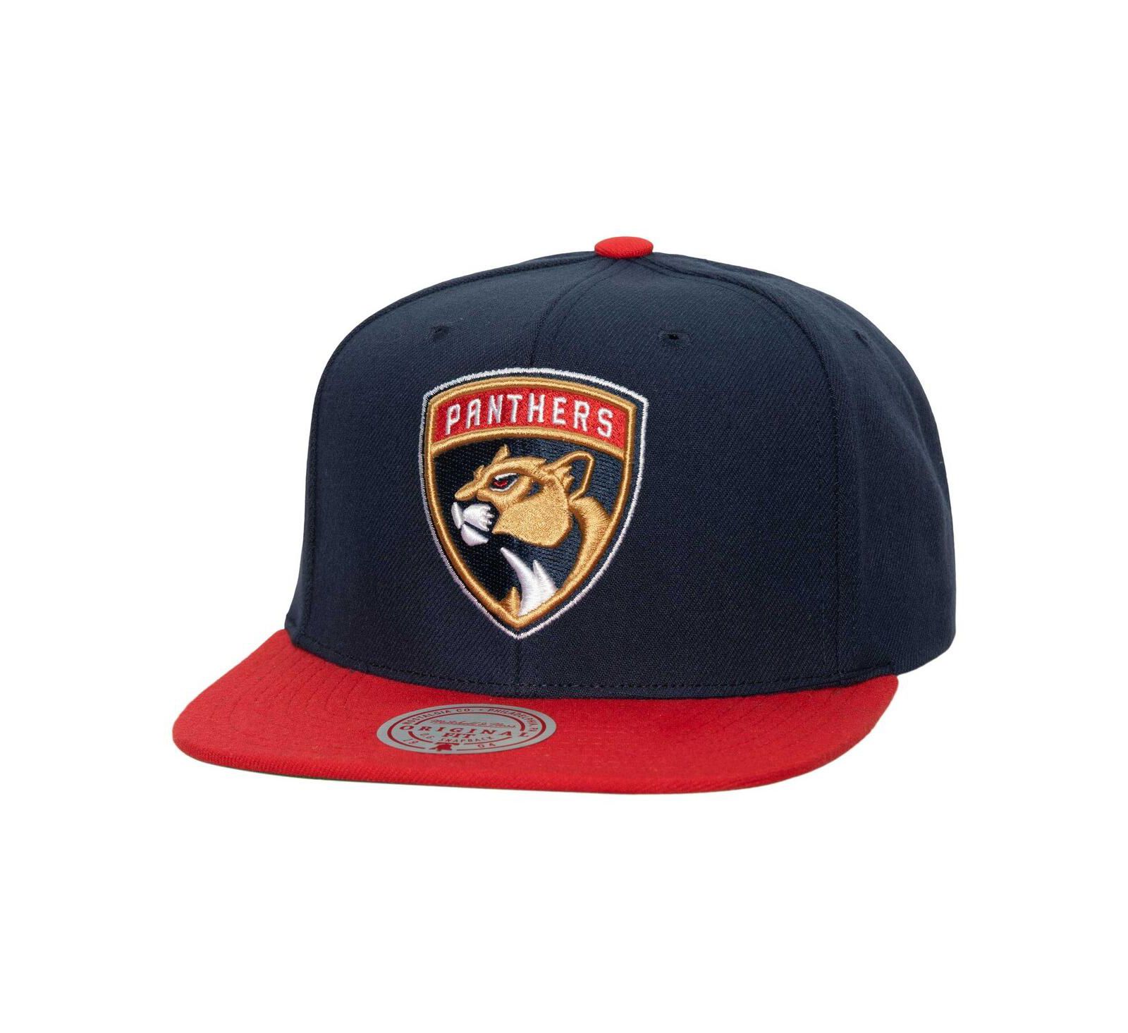 Men's Mitchell & Ness Navy Florida Panthers Core Team Ground 2.0 Snapback Hat
