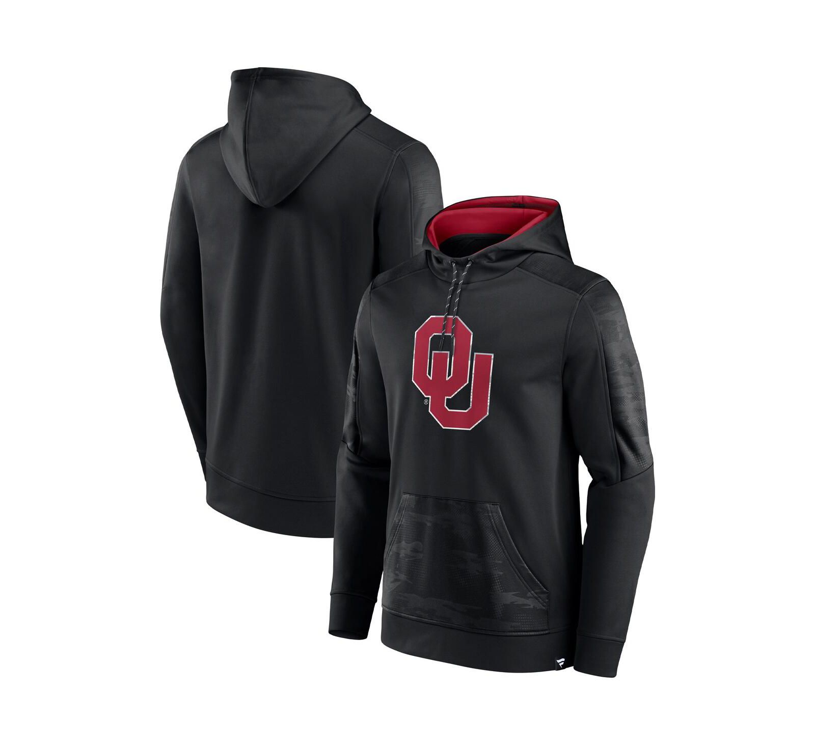 Fanatics Мужское худи Oklahoma Sooners Black On The Ball Pullover