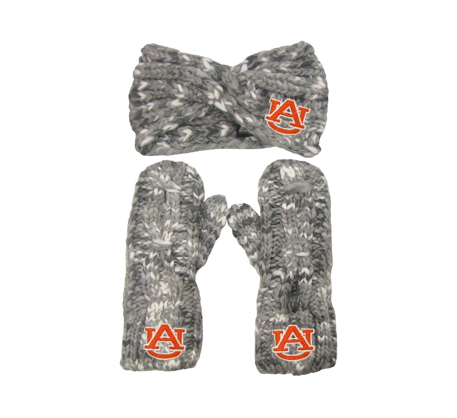 Женский набор ZooZatz Auburn Tigers Logo: повязка на голову и варежки