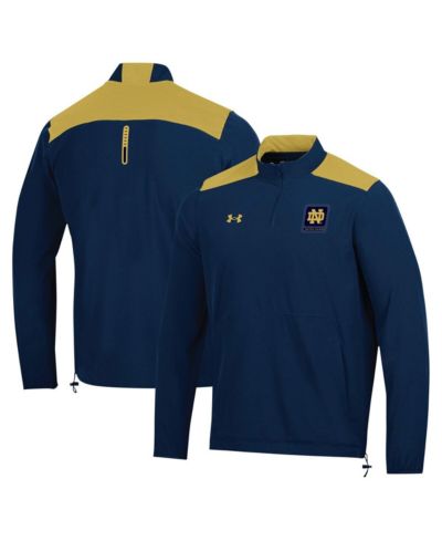 Under Armour мужская спортивная толстовка Under Armour Navy Notre Dame Fighting Irish 2023 Motivate Half-Zip