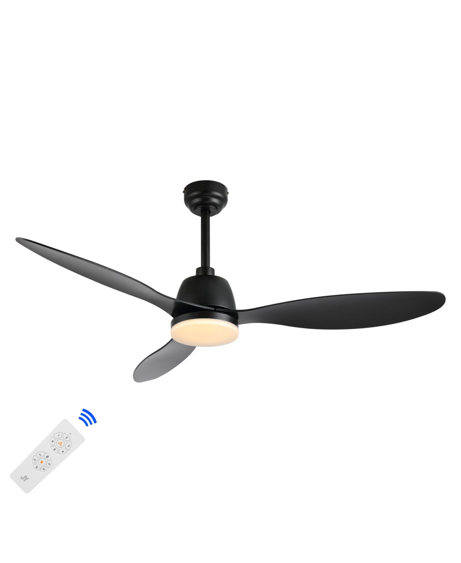 Audie Classic Industrial Iron/Plastic Integrated LED Ceiling Fan