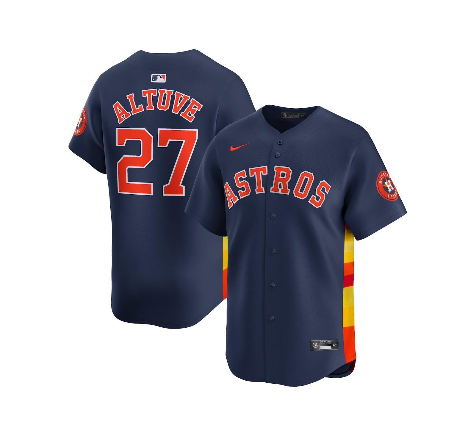 Nike Men's Jose Altuve Orange Houston Astros Alternate Limited Player Jersey