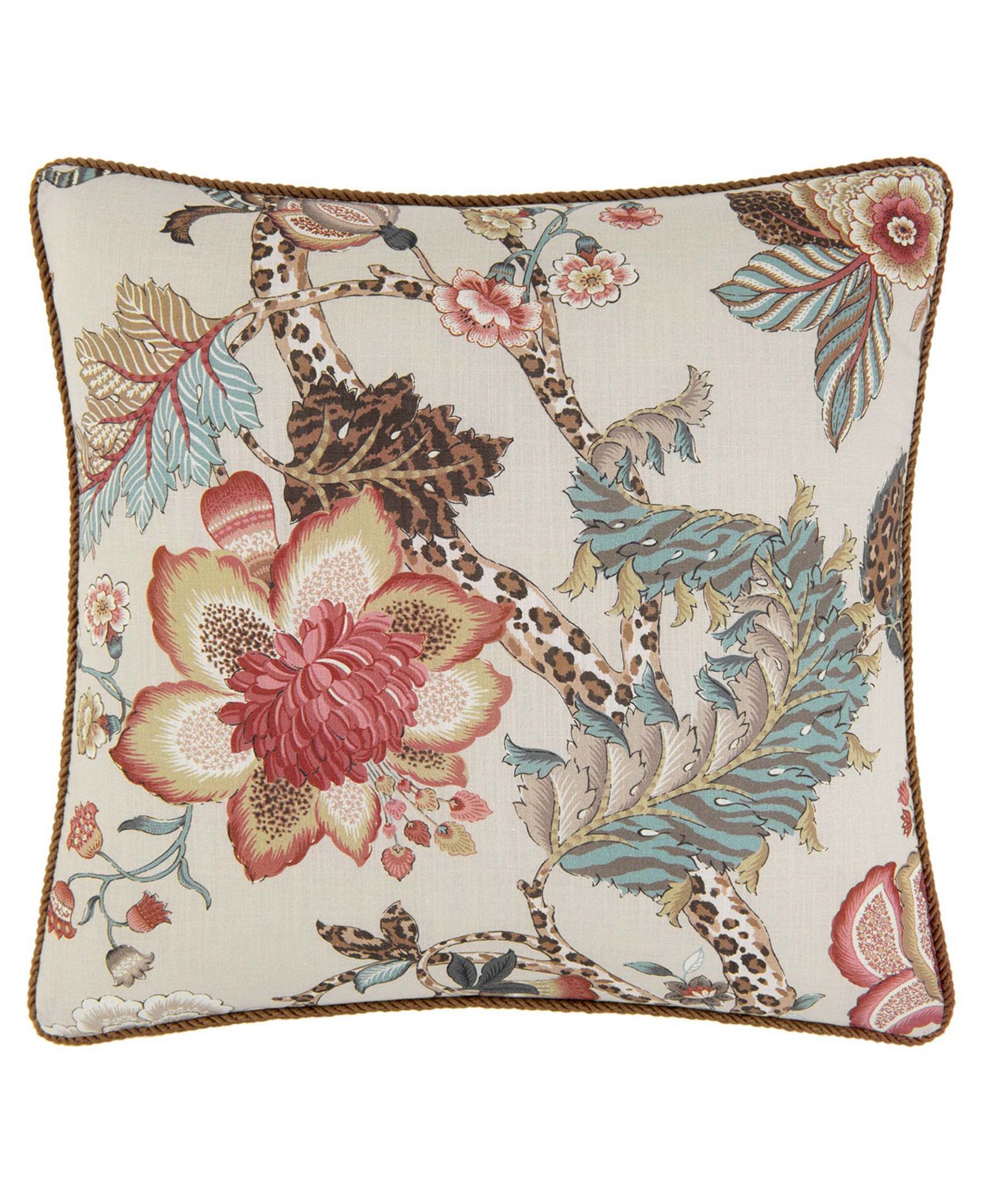 Rose Tree Haylie Floral Printed Decorative Pillow, 18" x 18"