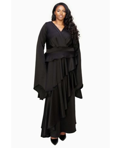Женское платье Plus Size Zeta Ruffled Drama