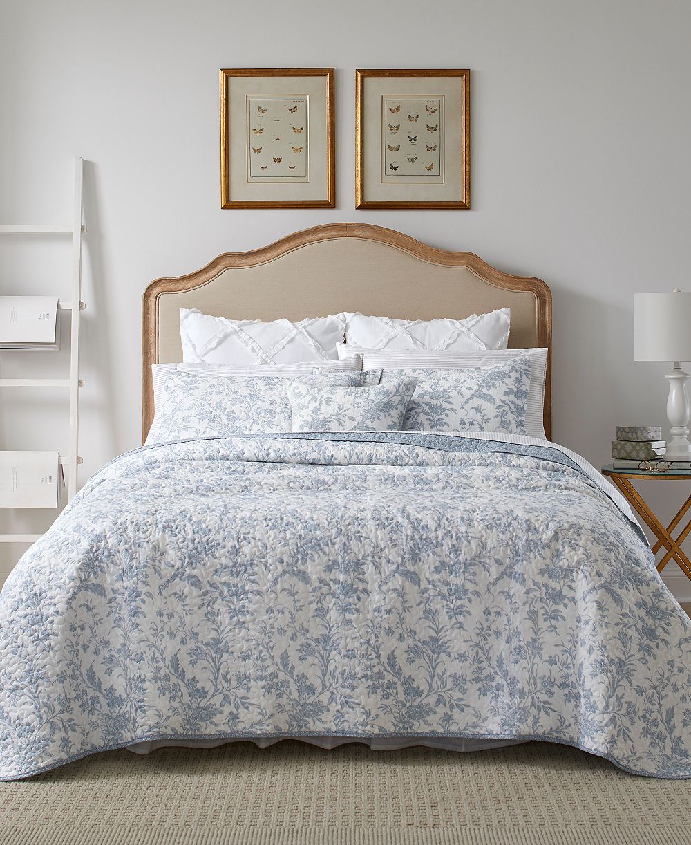 Комплект стеганого одеяла Laura Ashley Amberley Cotton 4-Piece King