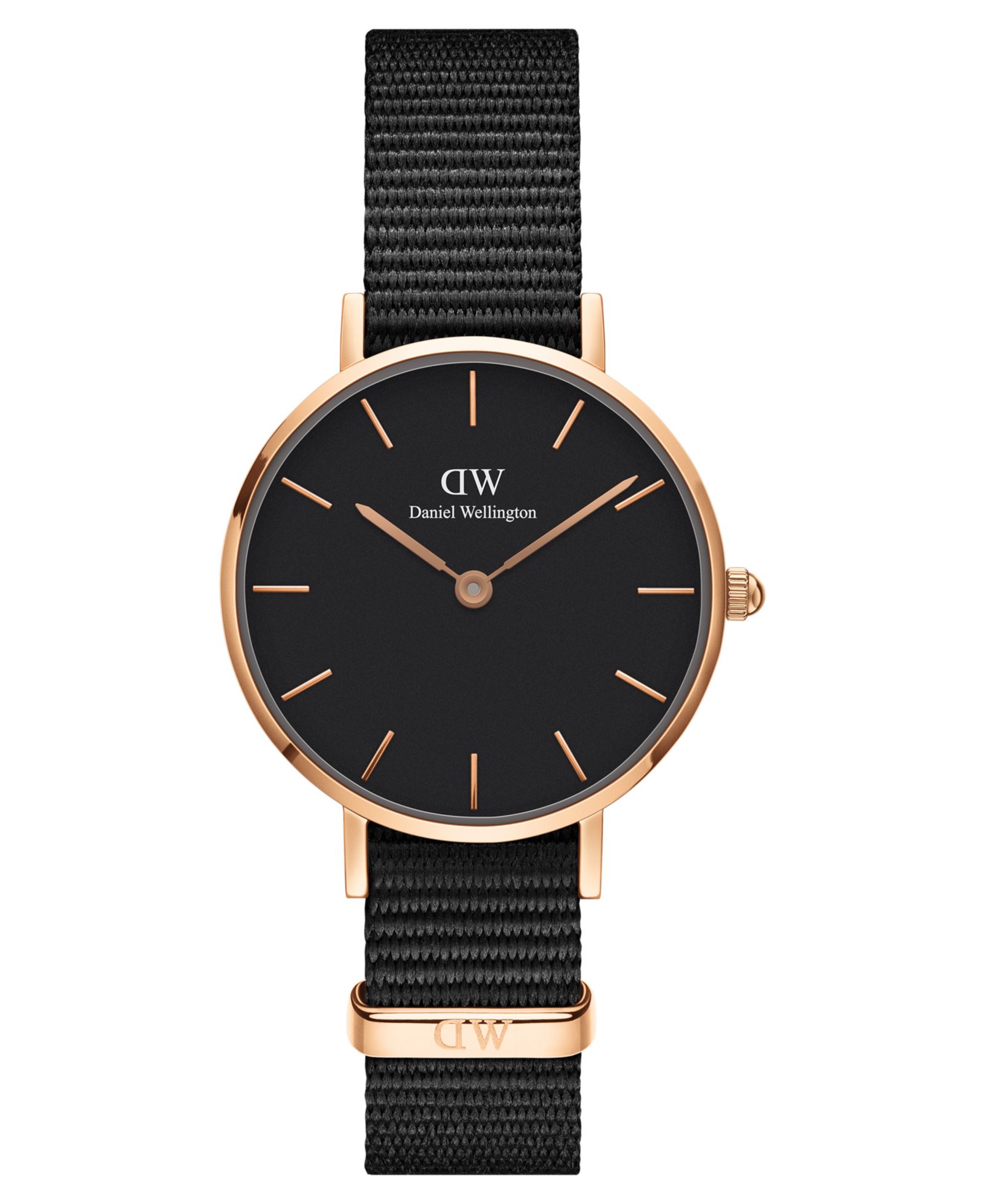 Женские часы Daniel Wellington Petite Cornwall Black Polyester 28mm