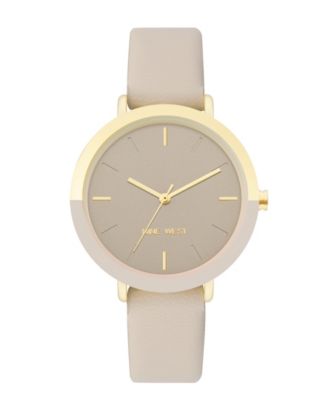 Женские кварцевые часы Nine West Tan Faux Leather, 36mm