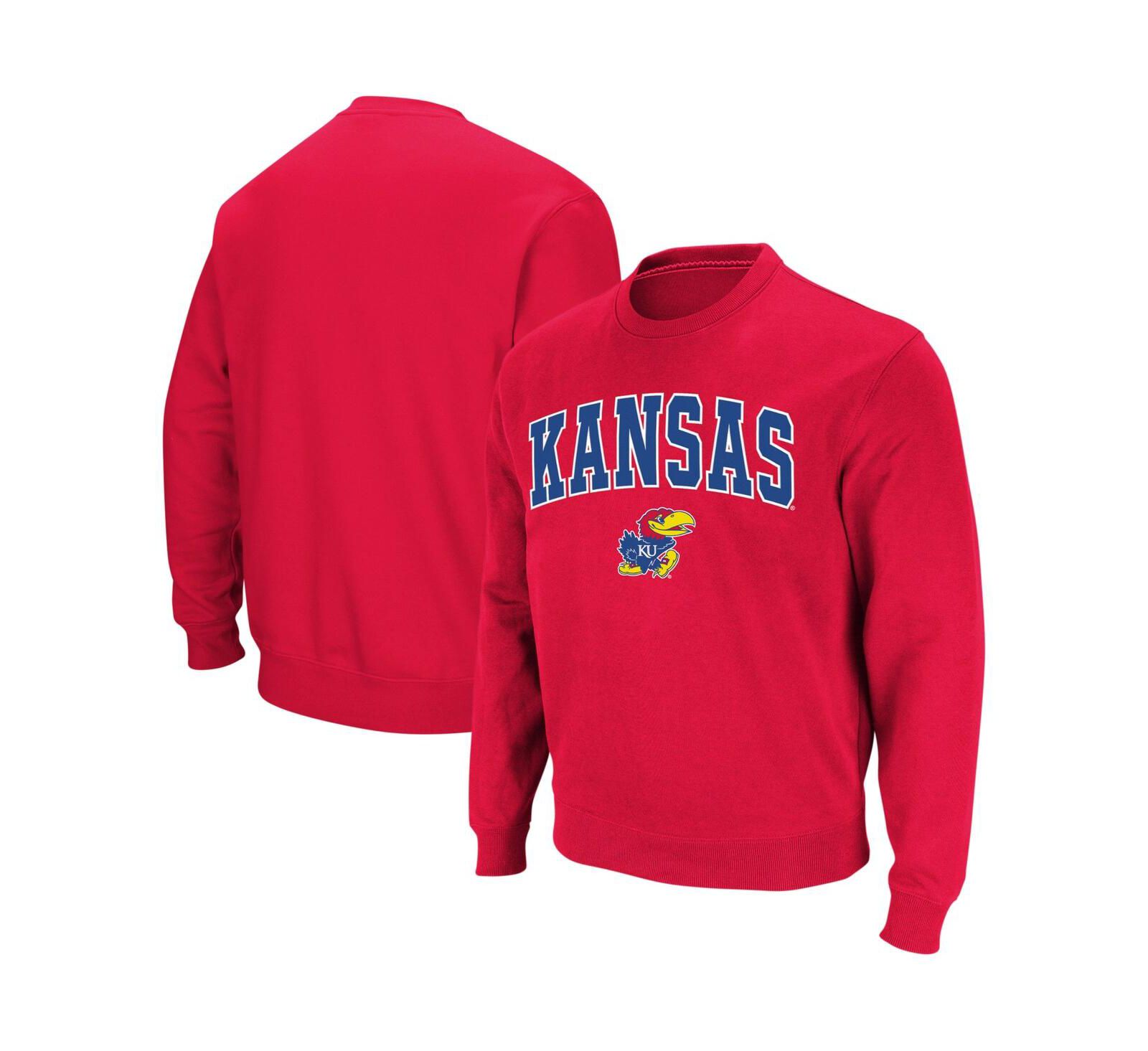 Colosseum Мужское свитшот Kansas Jayhawks с логотипом