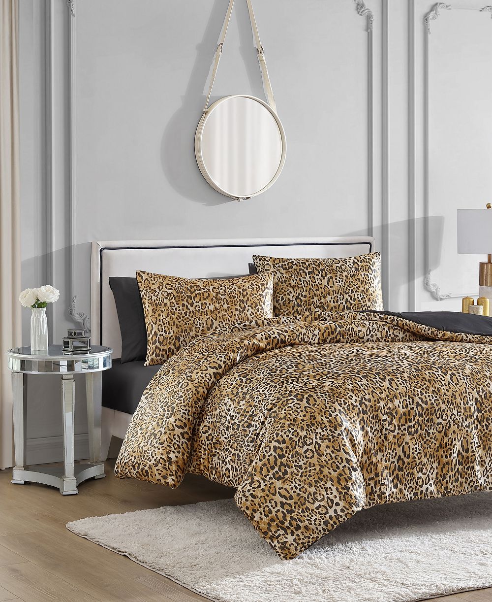 Juicy Couture Monica Leopard реверсивный комплект постельного белья comforter, Twin/Twin XL