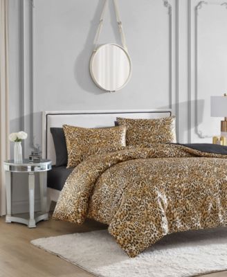 Juicy Couture Набор покрывал Monica Leopard Satin 3-Pc. Full/Queen