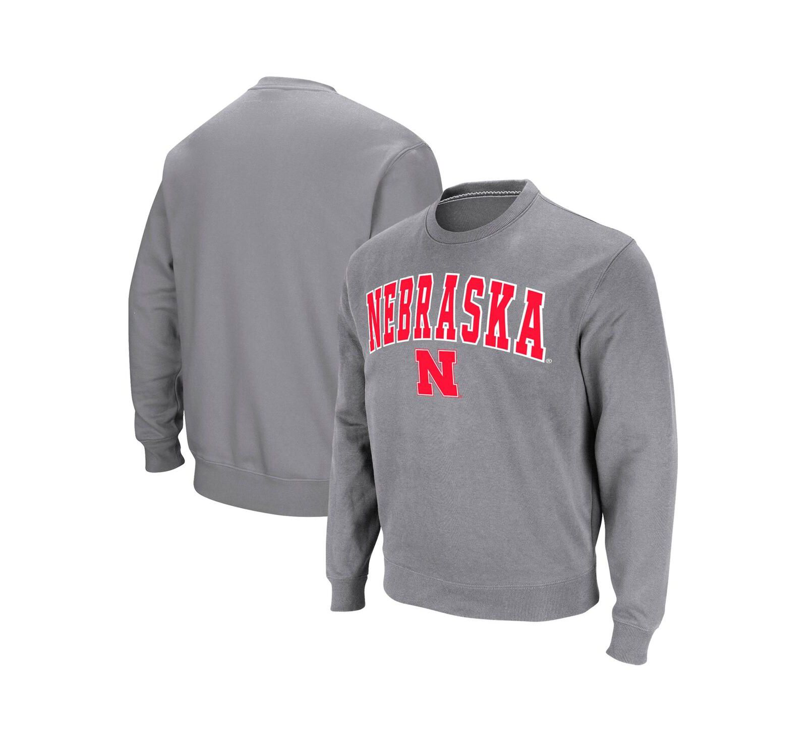 Мужское худи Colosseum Nebraska Huskers Arch & Logo Pullover