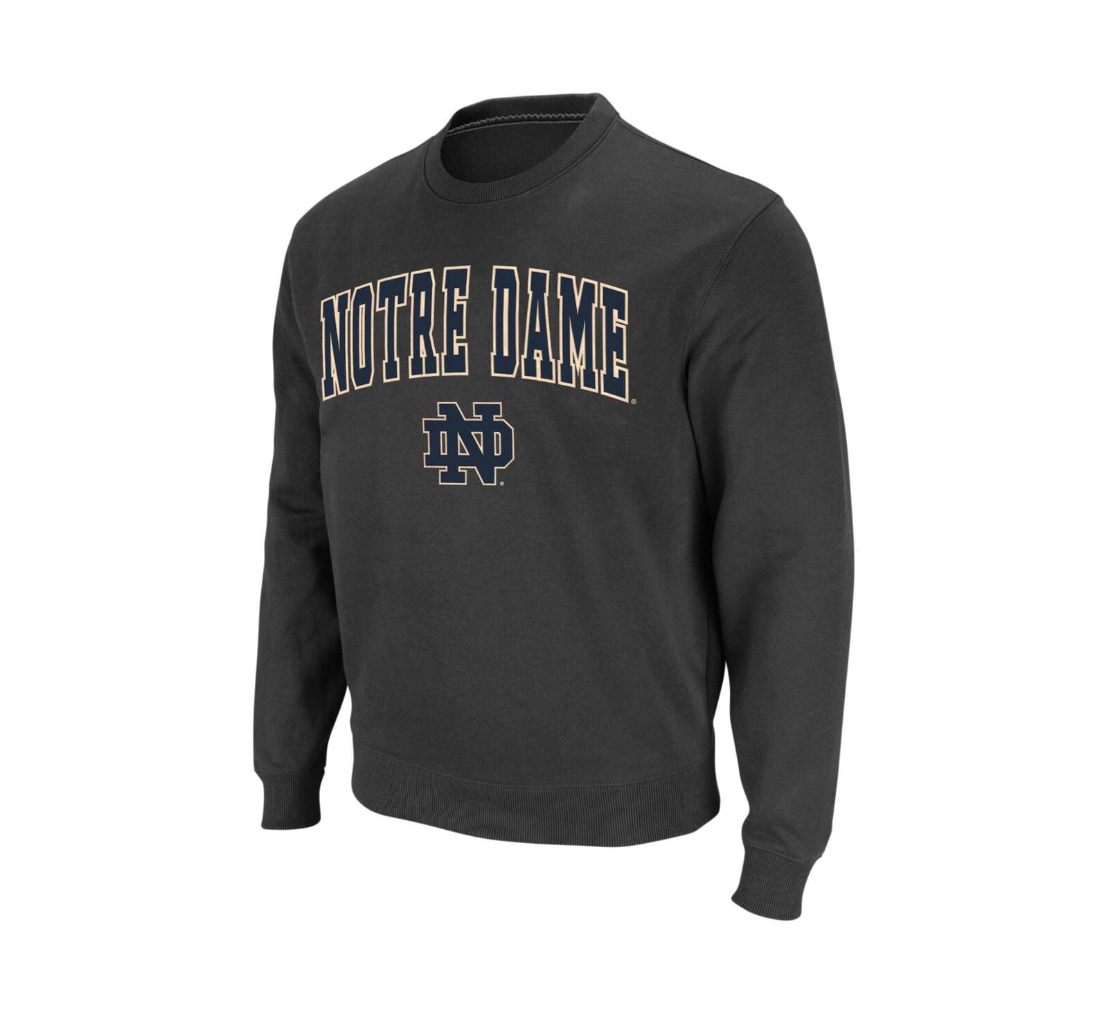 Colosseum Men's Notre Dame Fighting Irish Arch & Logo Crew Neck Sweatshirt